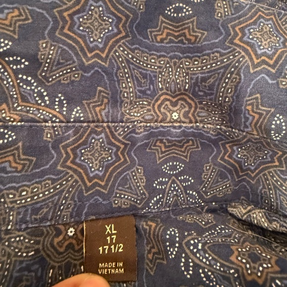 Men's Blue Patterned Jacket - Picture 4 of 4